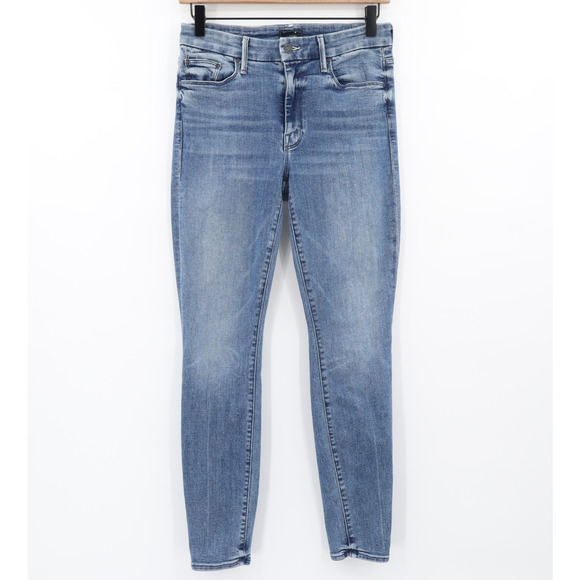 Mother Women's The Looker Ankle We The Animals Blue Sz 27 - Picture 1 of 11
